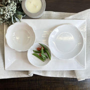 Melamine Scalloped Soup + Snack Bowl | Cream